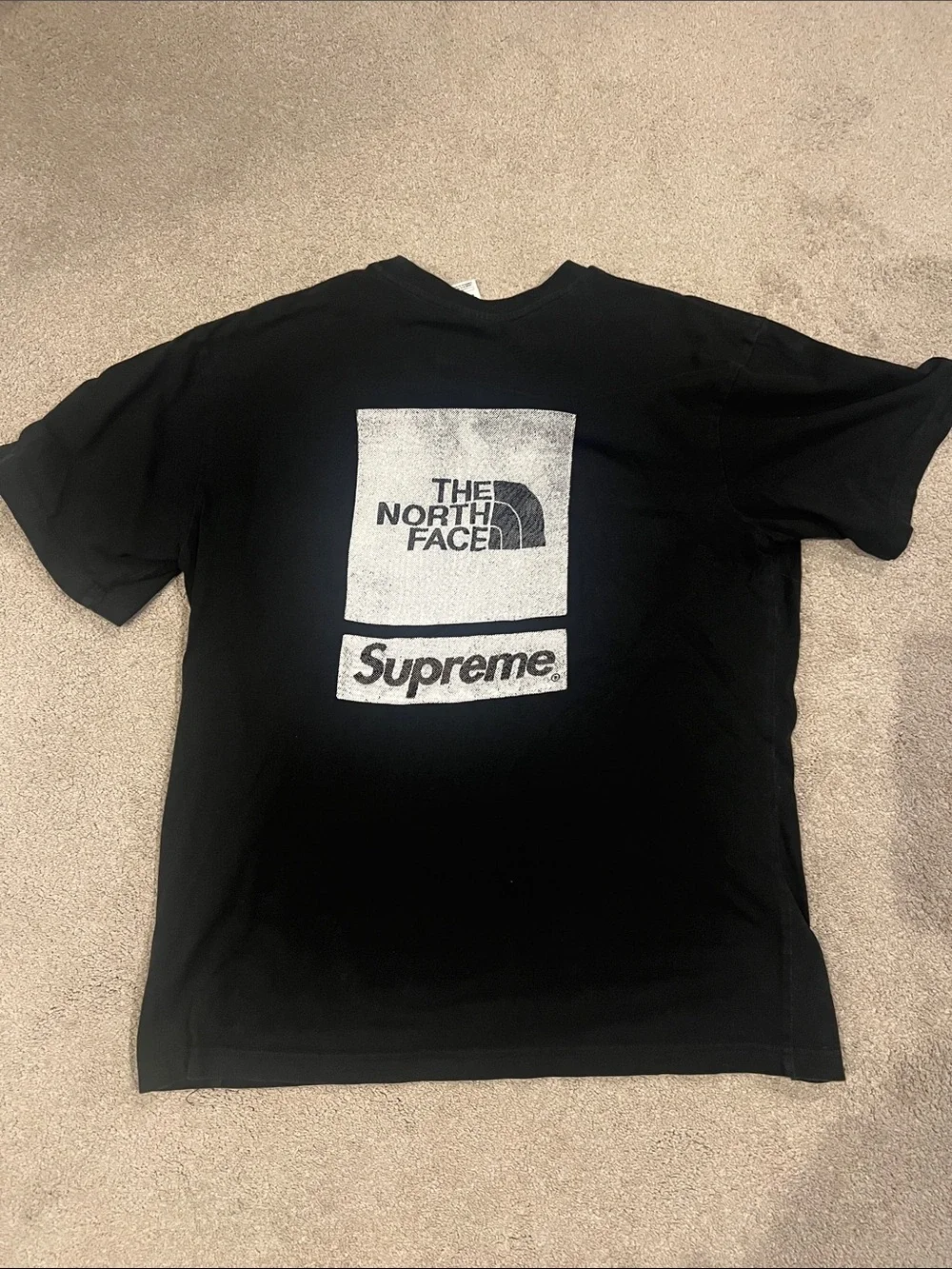 The North Face SUPREME Black Short-Sleeve Crewneck Tee
